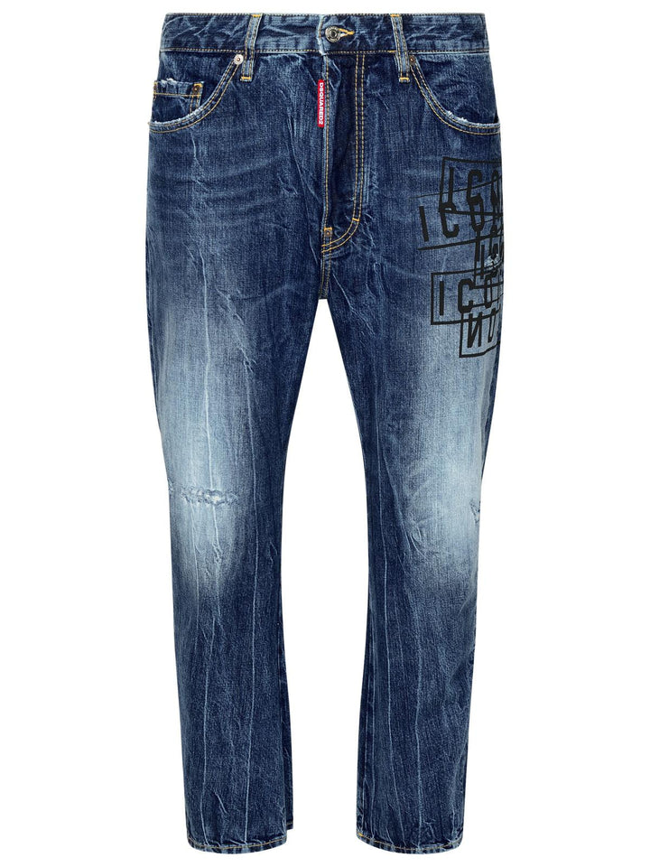 Dsquared2 Blue Cotton Jeans Men