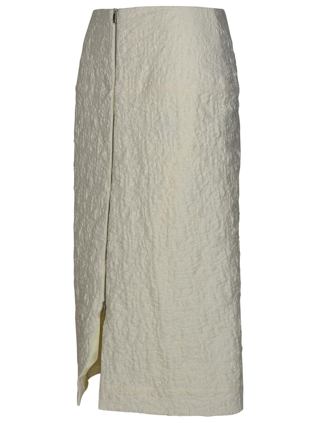 Jil Sander White Cotton Blend Skirt Women