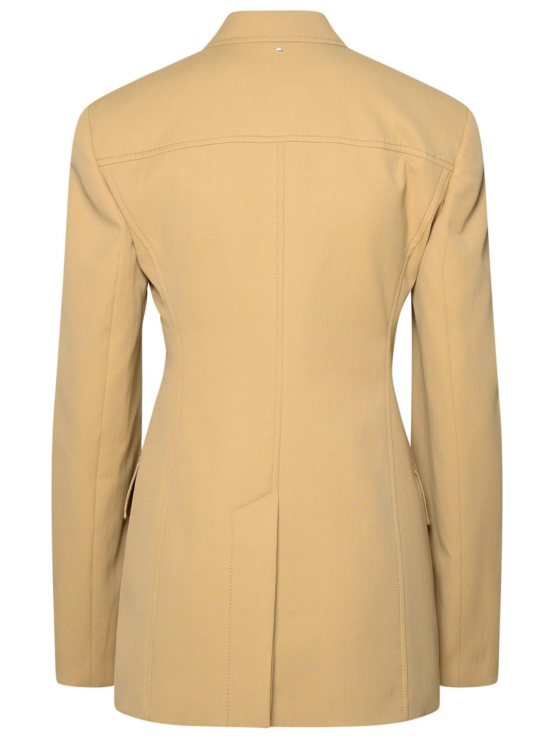Sportmax Beige Cotton Blend Blazer Women
