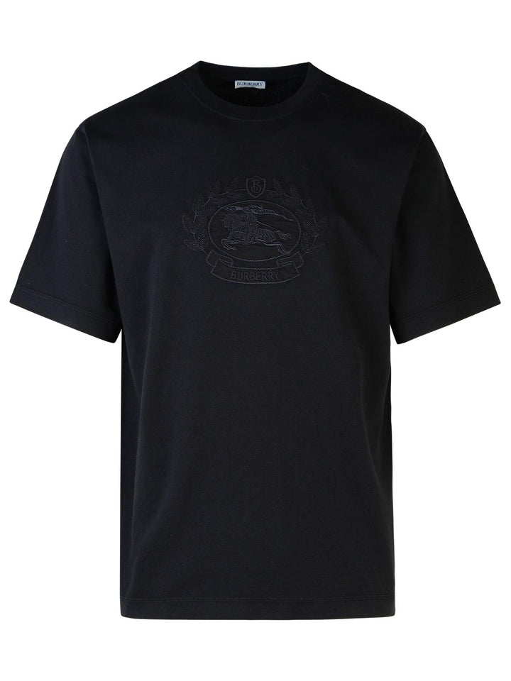 Burberry Black Cotton T-Shirt Men