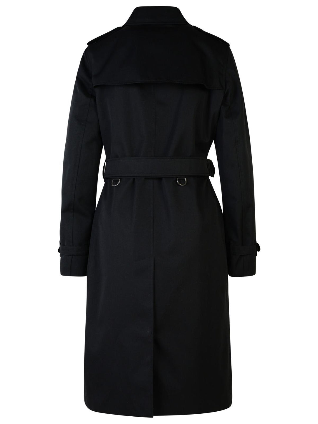 Burberry 'Kensington' Black Polyester Trench Coat Women
