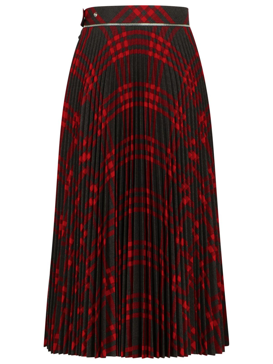 Burberry 'Check' Long Wool Blend Skirt Women