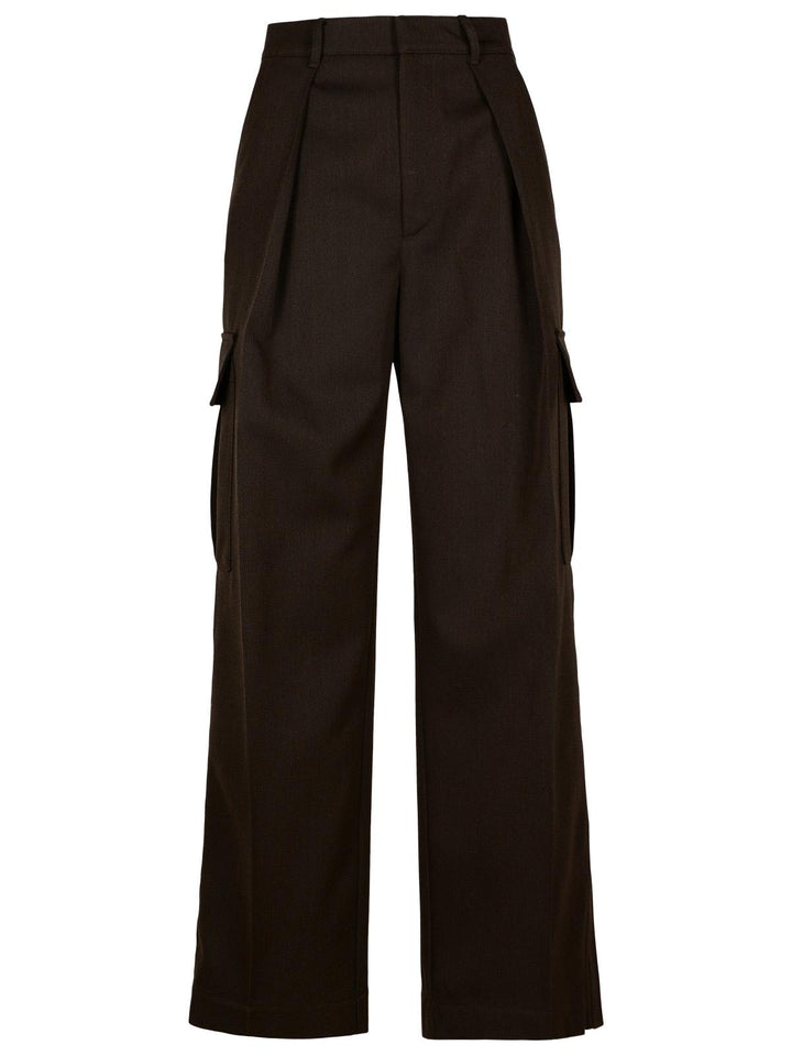 Burberry Brown Wool Cargo Pants Women
