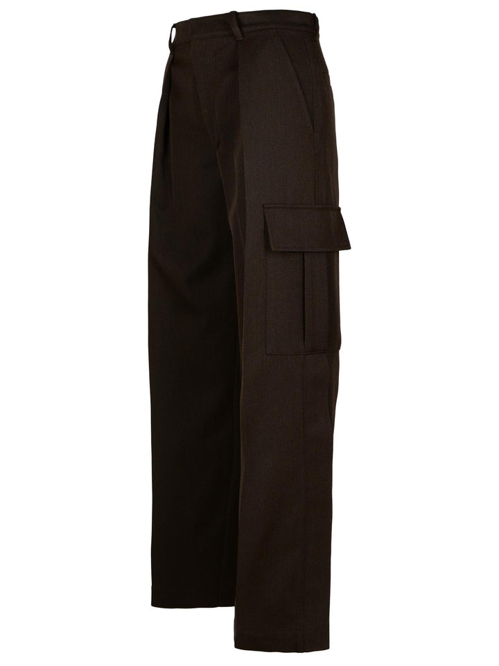 Burberry Brown Wool Cargo Pants Women