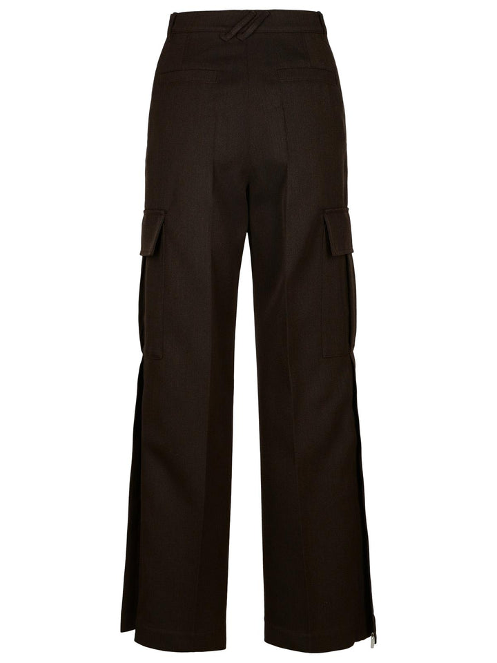 Burberry Brown Wool Cargo Pants Women
