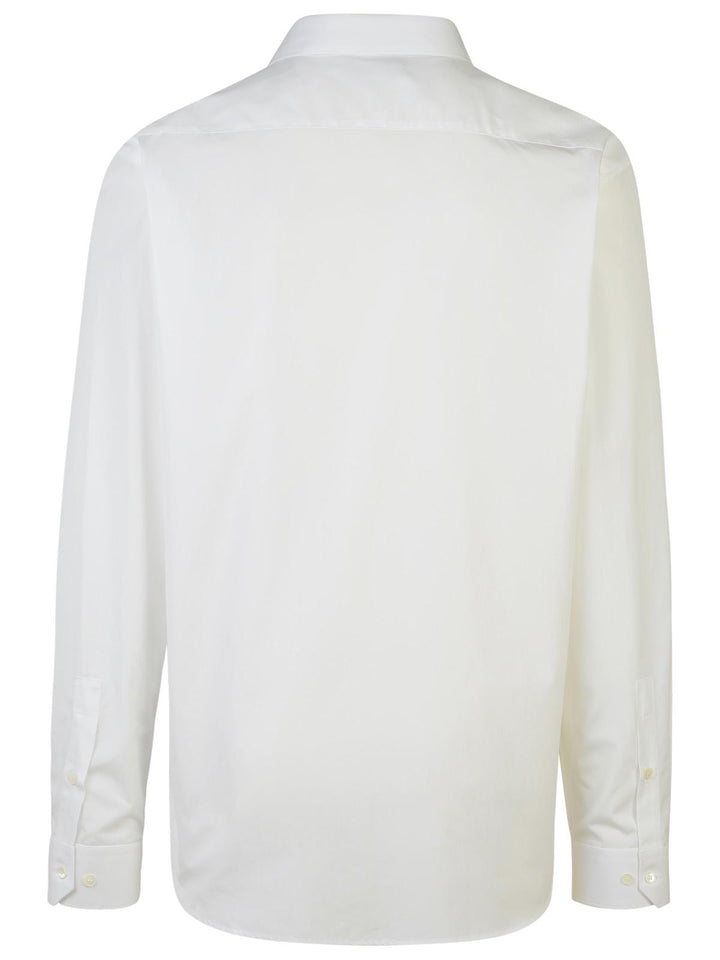Balmain White Cotton Shirt Men