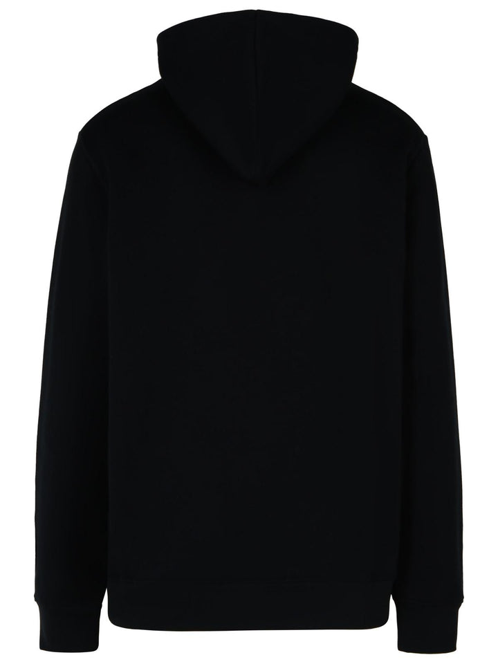 Balmain 'Lips' Black Cotton Sweatshirt Men