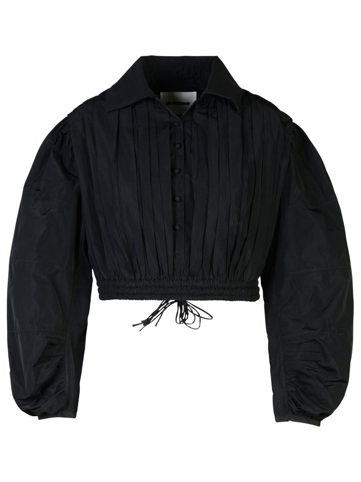 Jil Sander Black Polyester Blouse Women