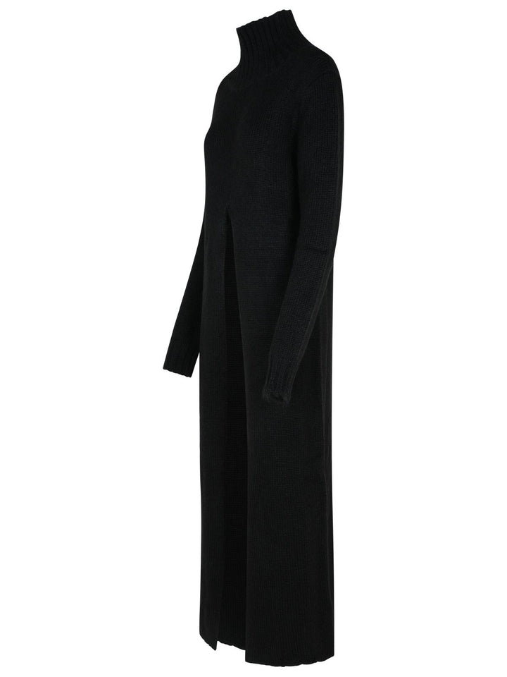 Jil Sander Black Alpaca Blend Dress Women