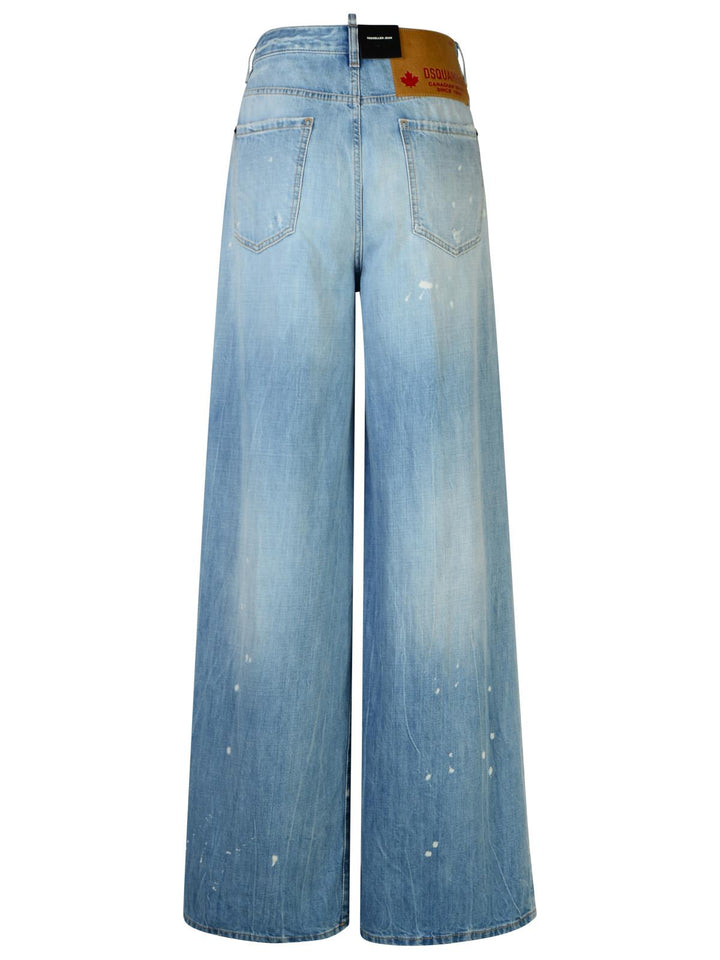 Dsquared2 'Traveller' Light Blue Cotton Jeans Women