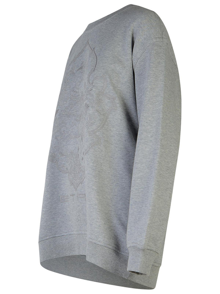 Etro Grey Cotton Sweatshirt Women