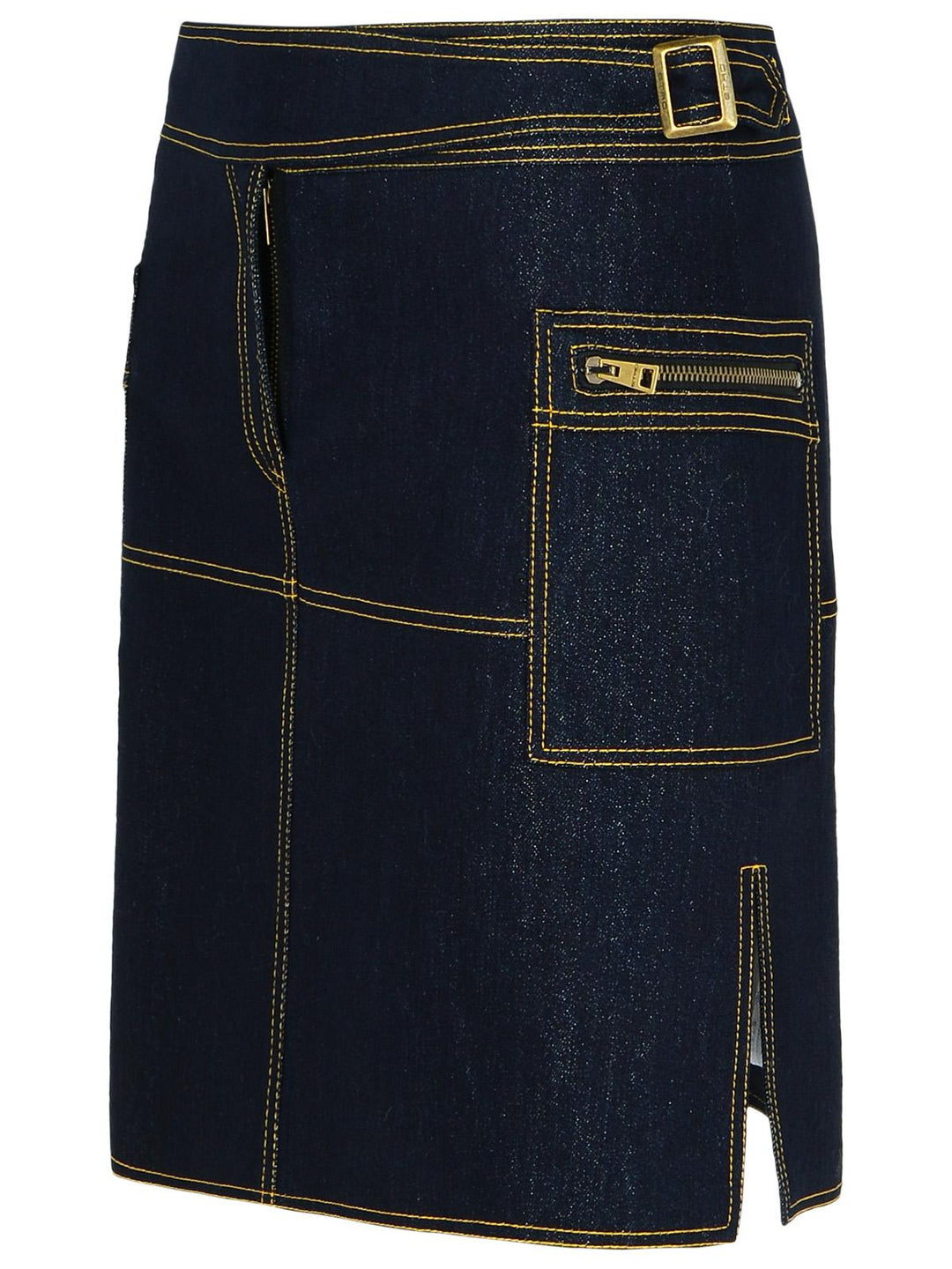 Etro Dark Blue Denim Miniskirt Women