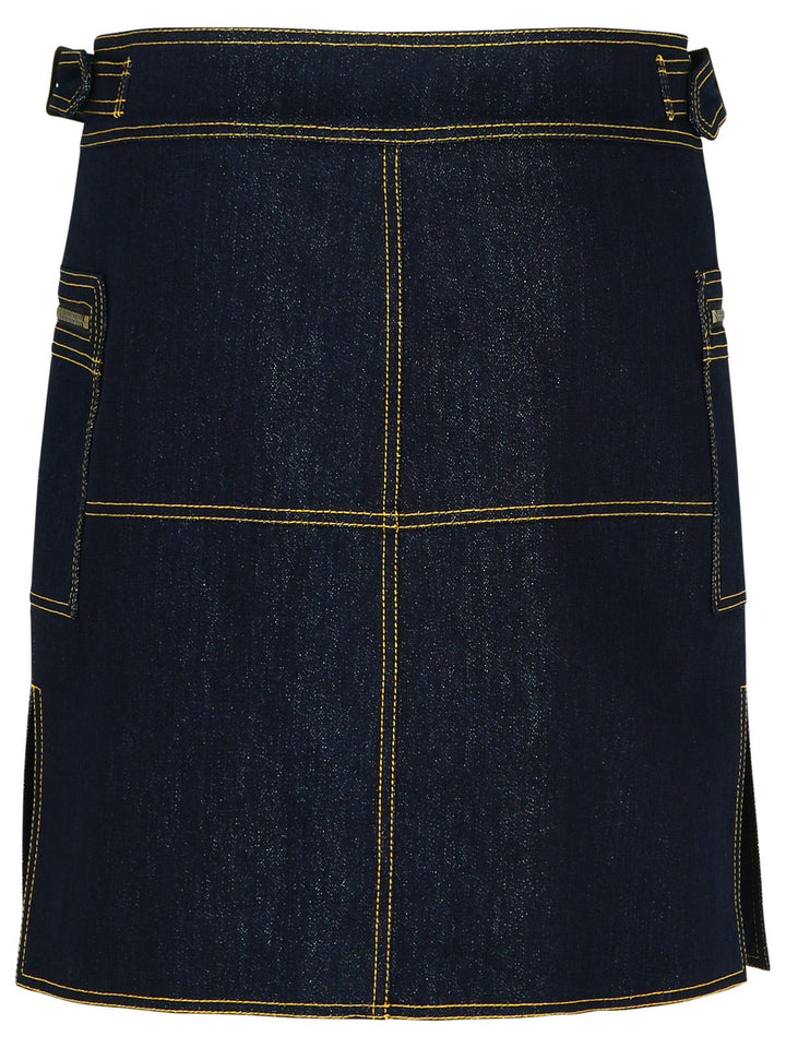 Etro Dark Blue Denim Miniskirt Women
