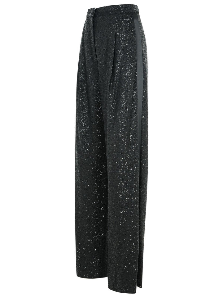 Max Mara 'Navigli' Black Viscose Blend Pants Women