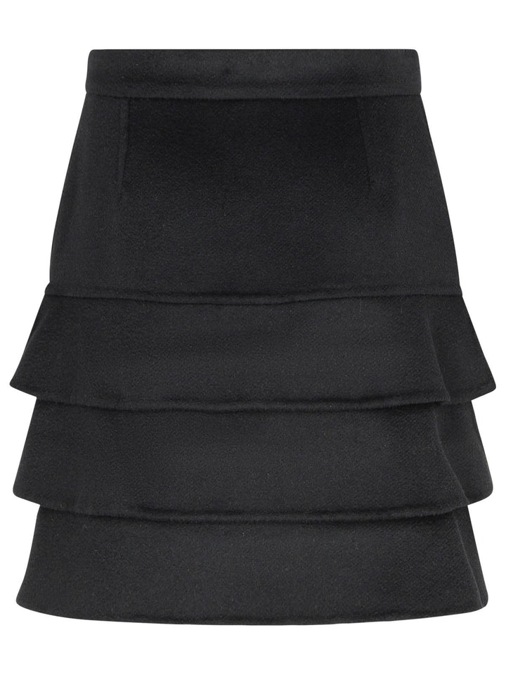 Max Mara 'Caro' Black Camel Miniskirt Women