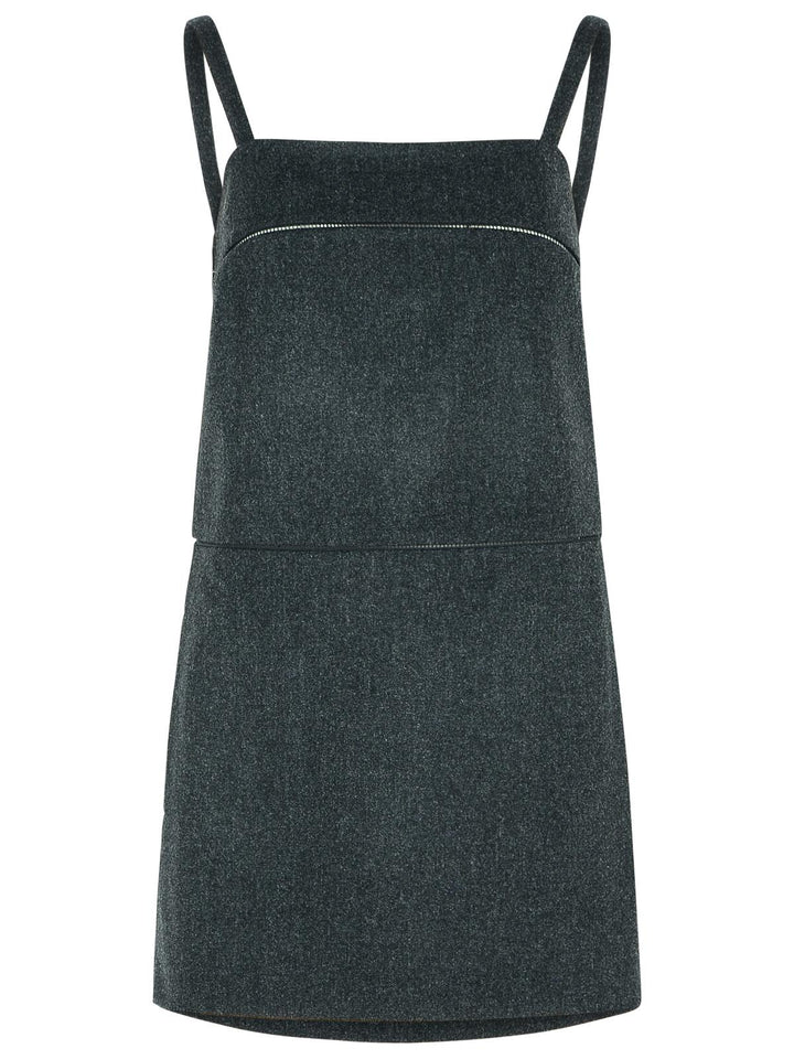 Max Mara 'Leale' Grey Virgin Wool Dress Women