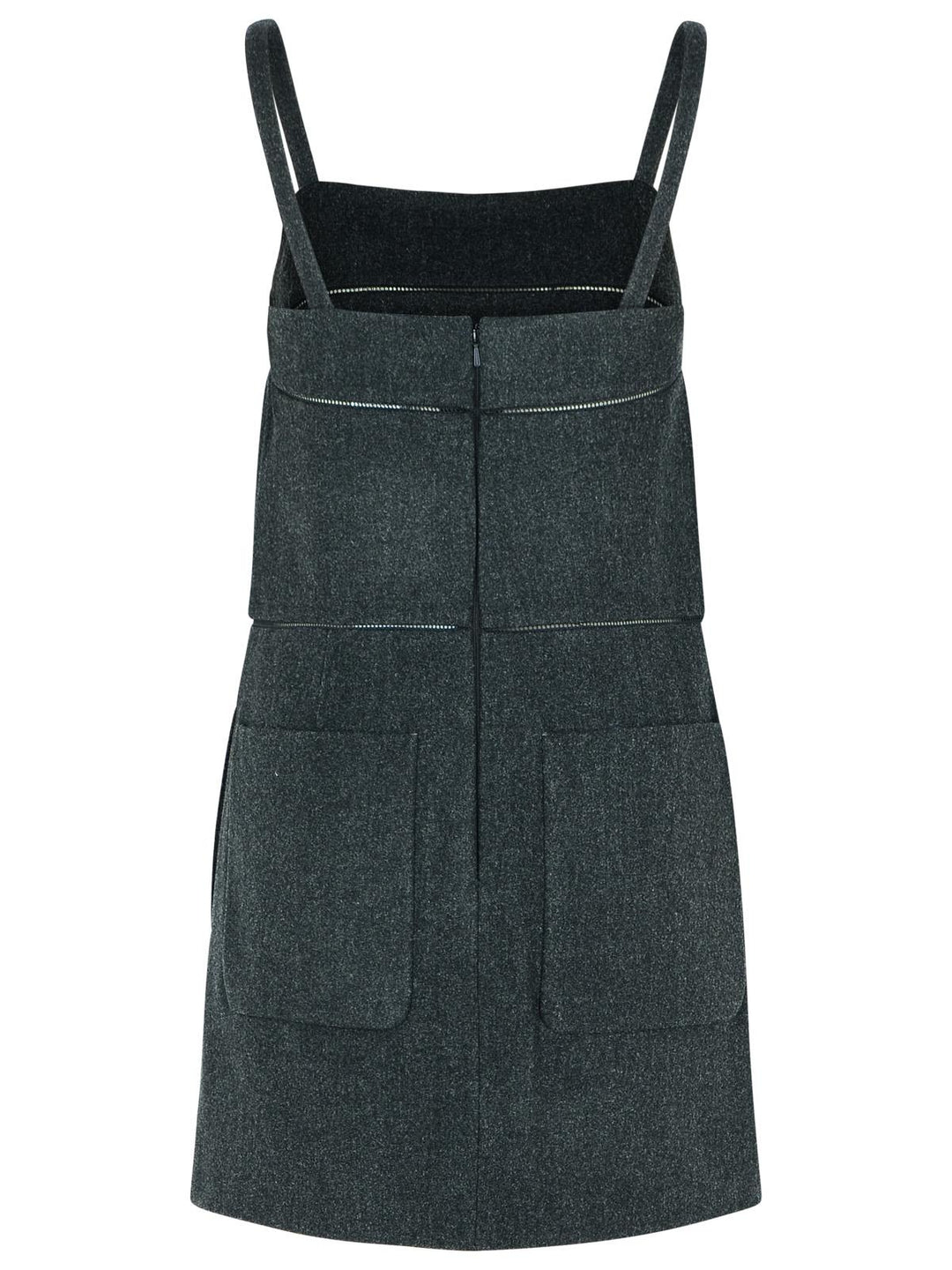 Max Mara 'Leale' Grey Virgin Wool Dress Women