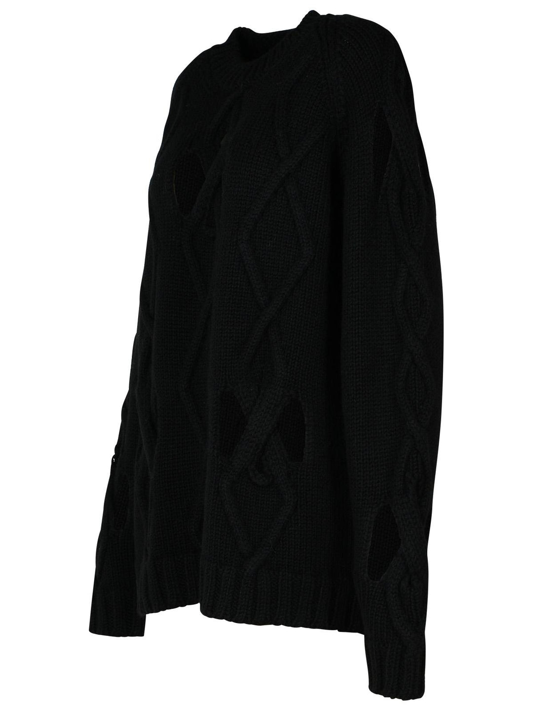 Versace Black Wool Blend Sweater Men