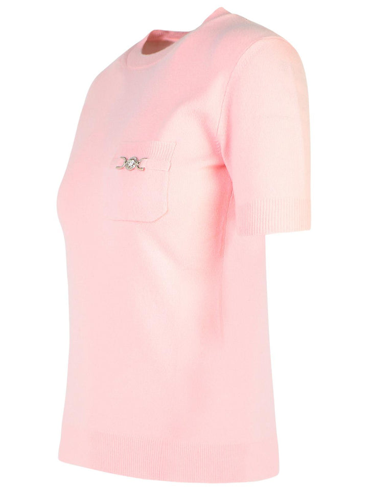 Versace Pink Cashmere Blend Sweater Women