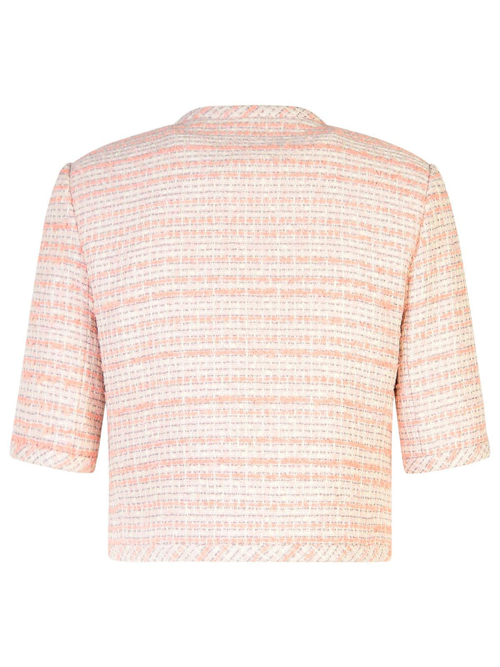 Versace Pink Cotton Blend Jacket Women