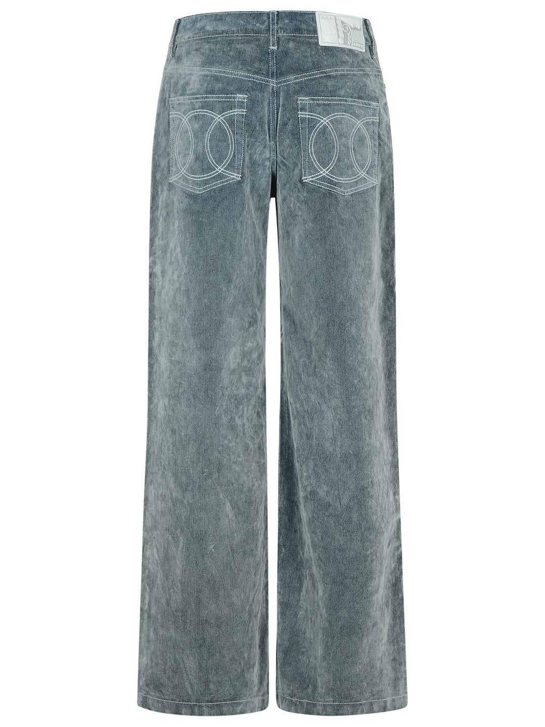 Casablanca Light Blue Cotton Blend Jeans Women