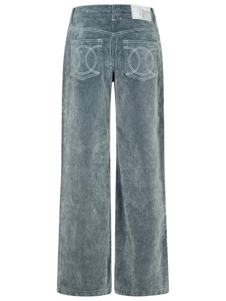 Casablanca Light Blue Cotton Blend Jeans Women