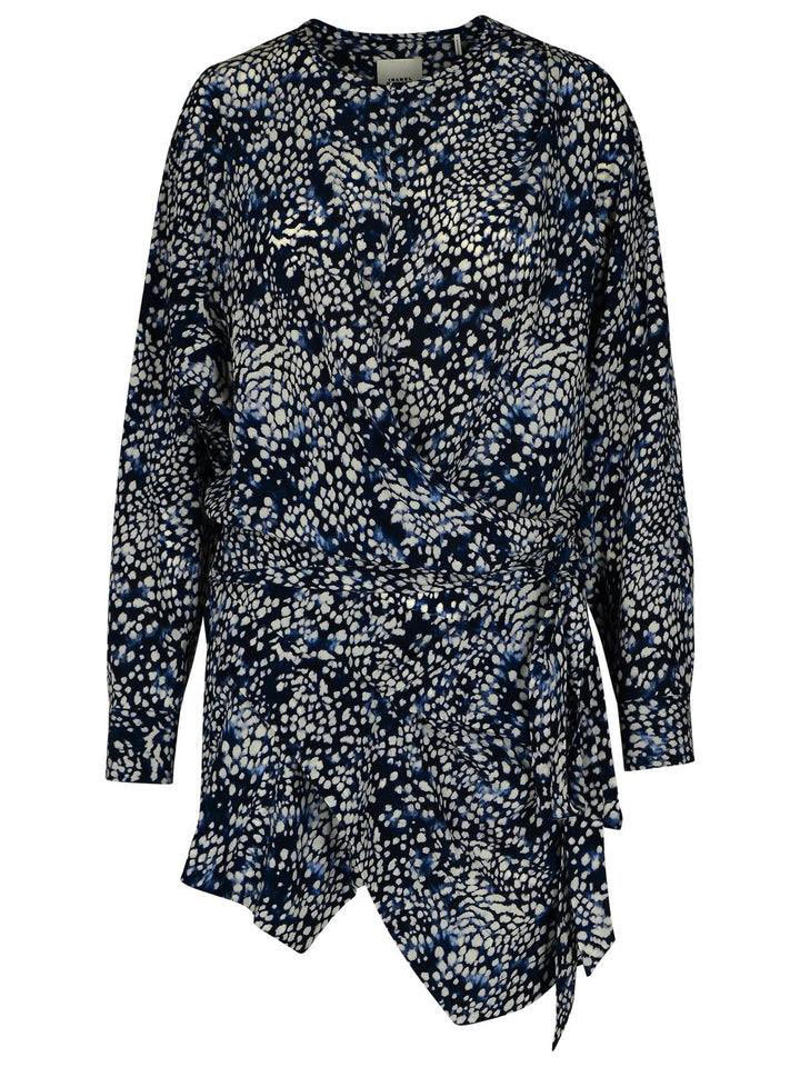 Isabel Marant 'Habla' Dress In Blue Silk Blend Women