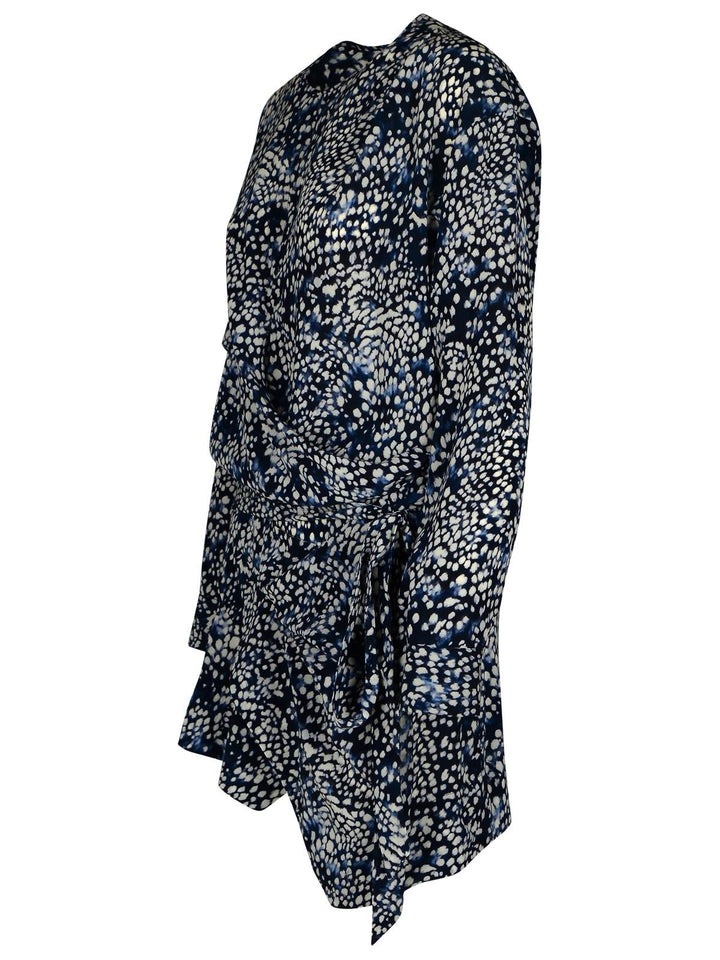 Isabel Marant 'Habla' Dress In Blue Silk Blend Women