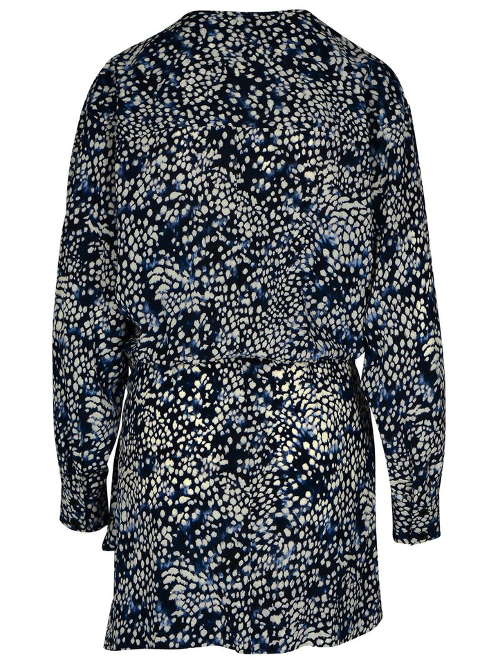 Isabel Marant 'Habla' Dress In Blue Silk Blend Women