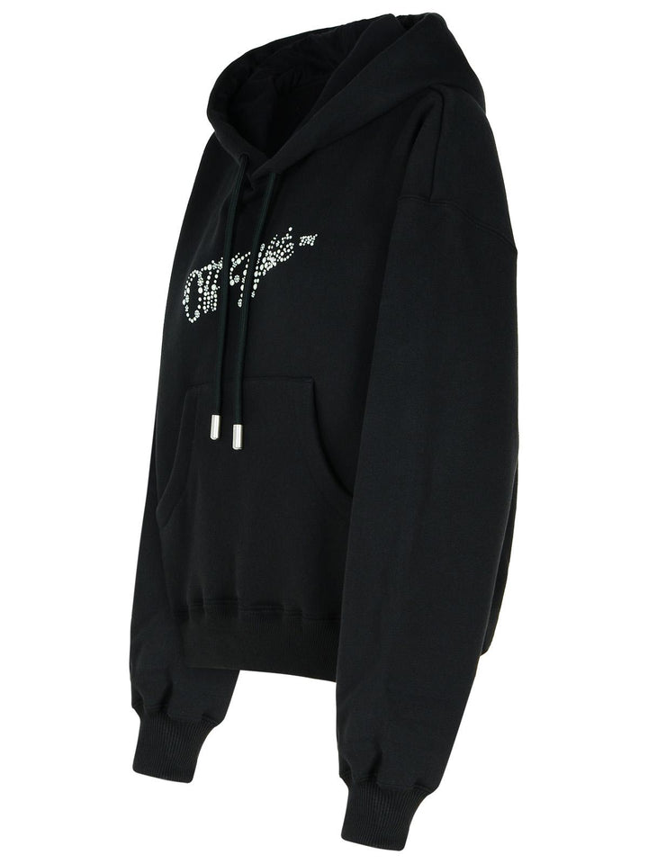 Off-White Black Cotton Sweatshirt Women