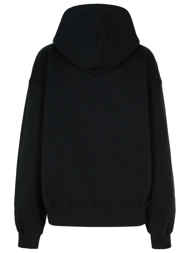 Off-White Black Cotton Sweatshirt Women