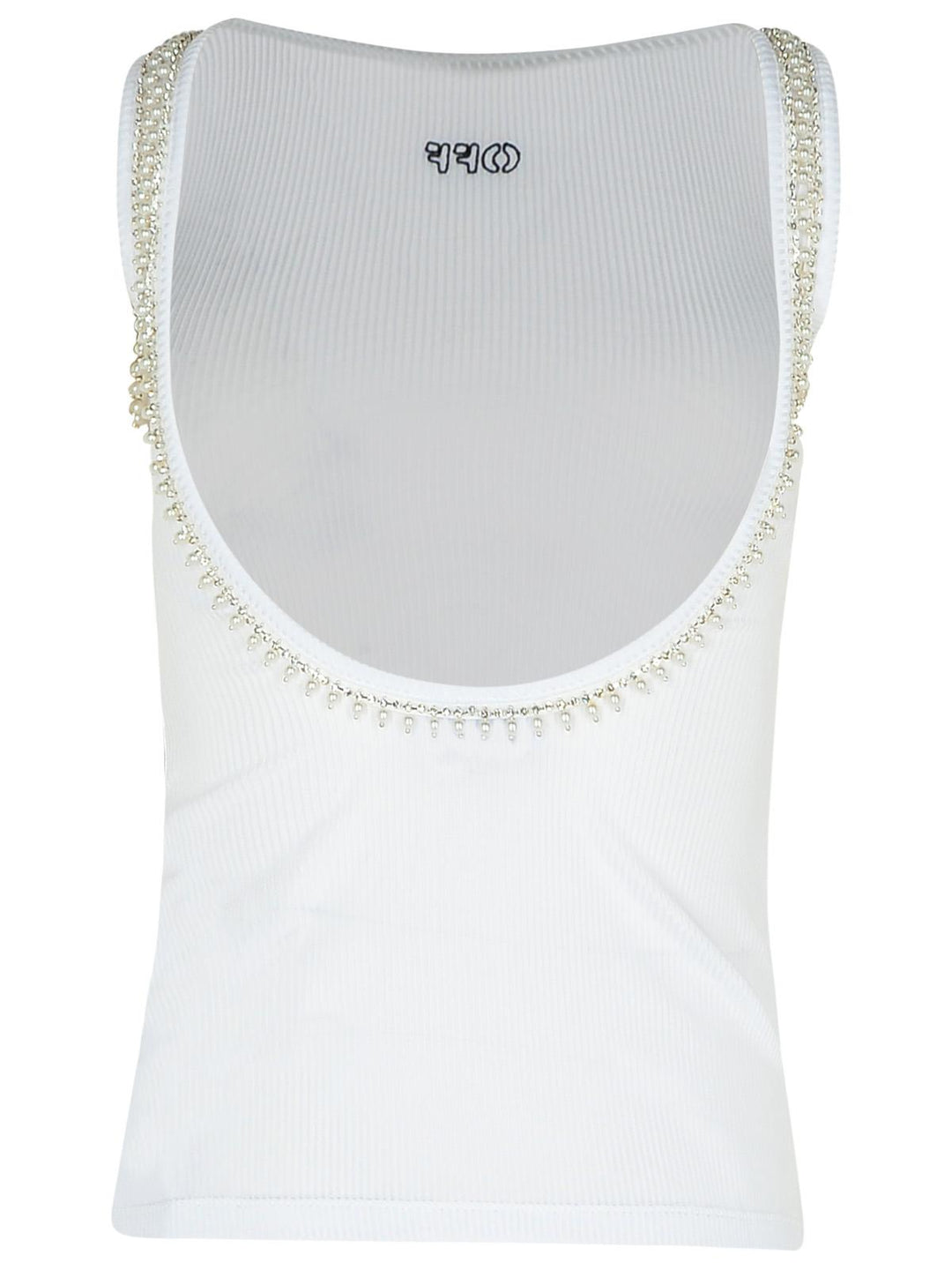 Off-White White Viscose Tank Top Women