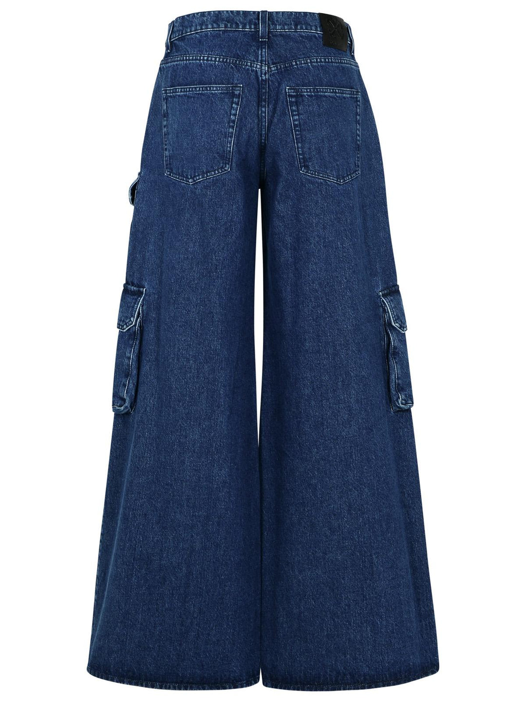 Off-White Cargo 'Baggy' Jeans In Blue Cotton Women