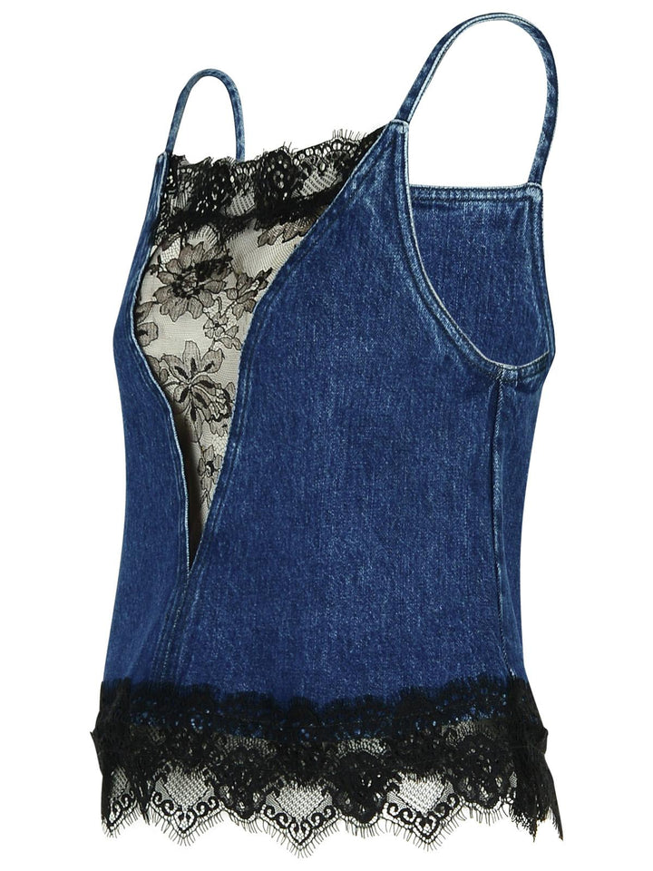 Off-White '20'S' Blue Denim Top Women