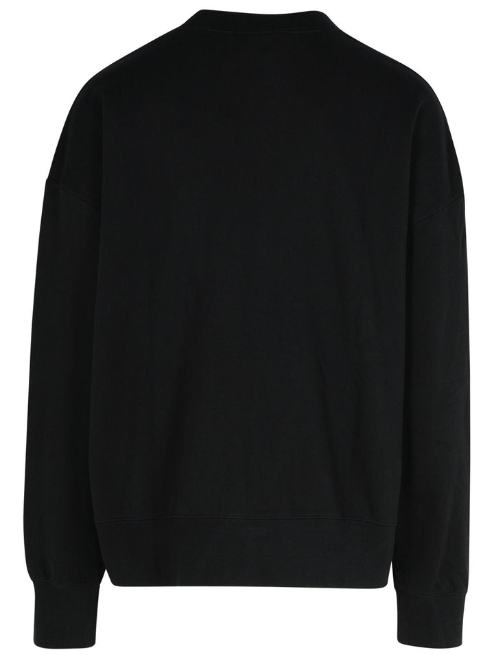 Palm Angels Black Cotton Sweatshirt Men