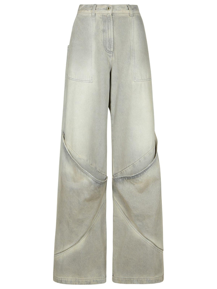 The Attico Gray Cotton Jeans Women