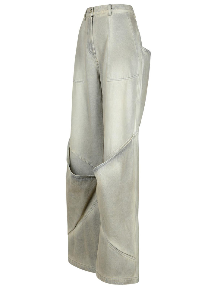 The Attico Gray Cotton Jeans Women