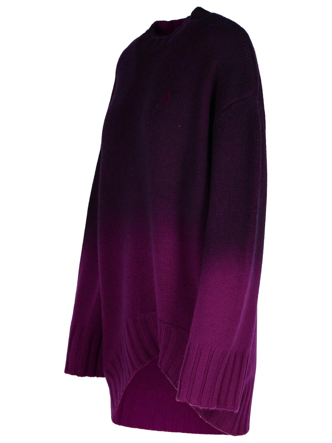 The Attico Purple Wool Blend Mini Dress Women