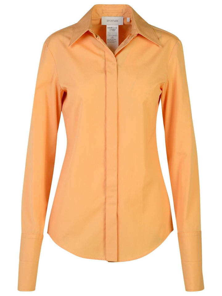 Sportmax 'Oste' Orange Cotton Shirt Women