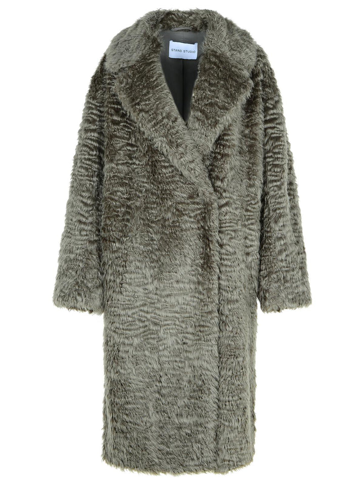 Stand Studio 'Nicole' Grey Modacrylic Coat Women