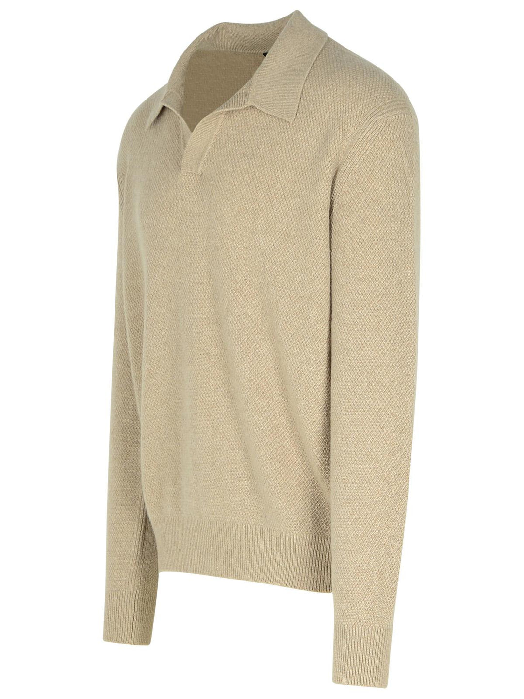 Zegna Beige Cashmere Sweater Men
