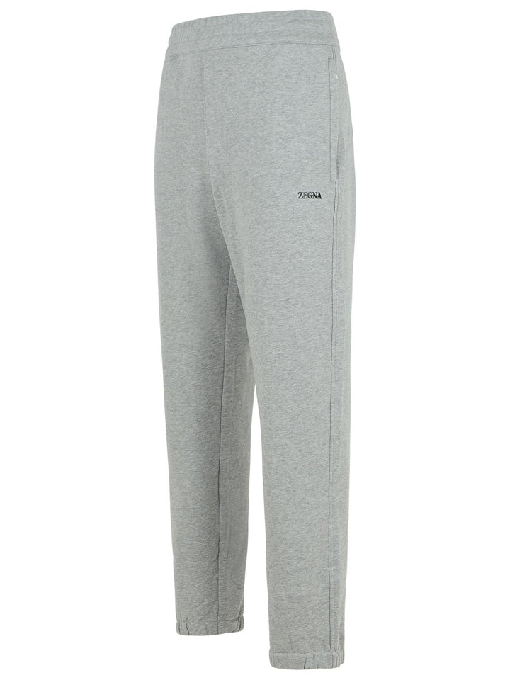 Zegna Gray Cotton Pants Men