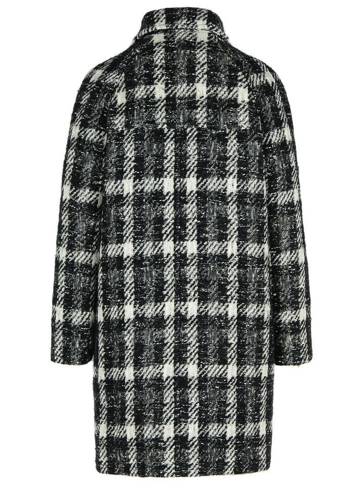 Fay Black Cotton Blend Coat Women