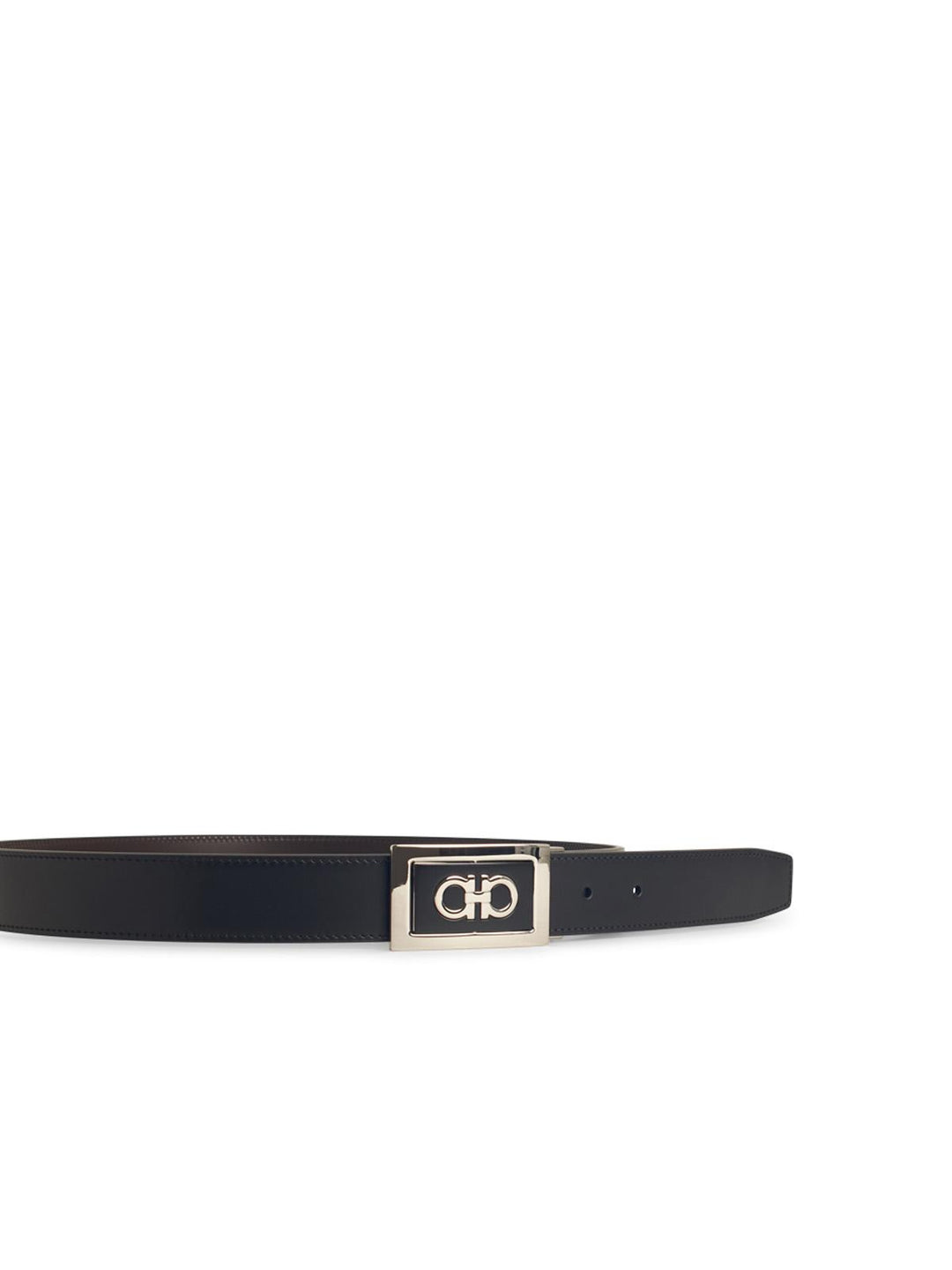 Salvatore Ferragamo Black Leather Belt Men