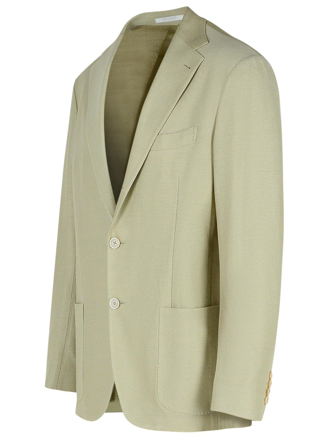 Eleventy Cream Cotton Blend Blazer Men