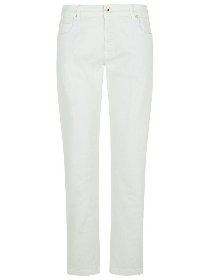 Eleventy White Cotton Pants Men