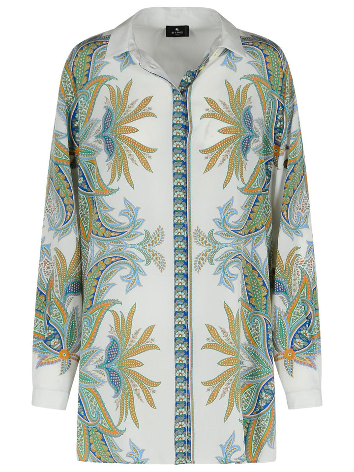 Etro Multicolor Silk Shirt Women
