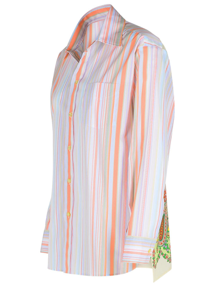 Etro Orange Cotton Shirt Women