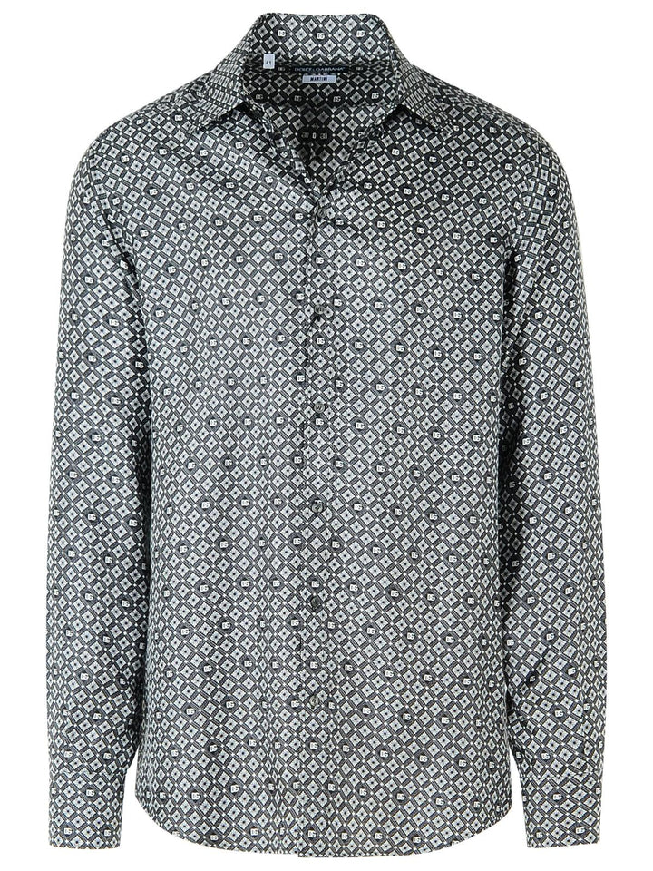 Dolce & Gabbana Black Silk Shirt Men