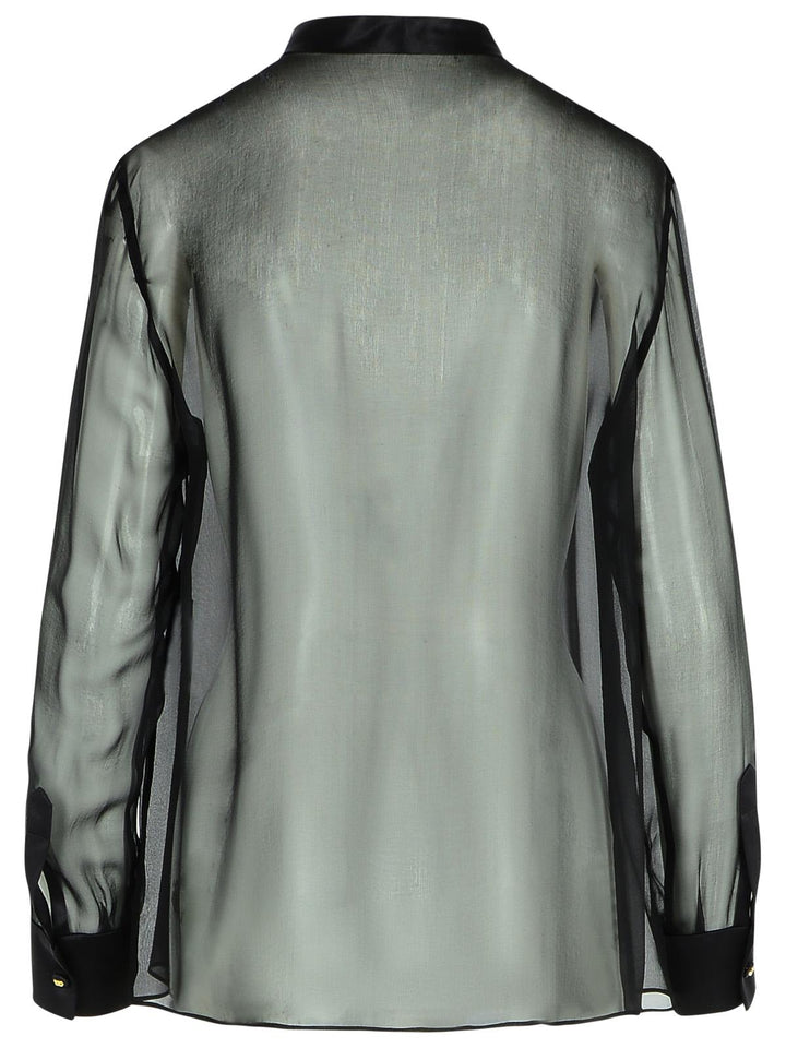 Dolce &amp; Gabbana Black Silk Shirt Women